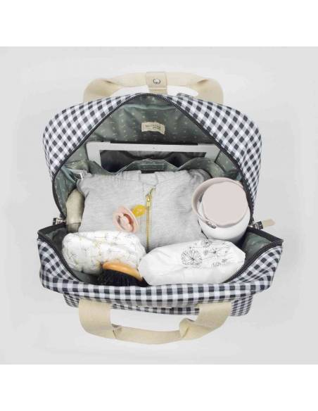 Walking-Mum-Mochila-I-Love-Vichy-Negro-Capacidad