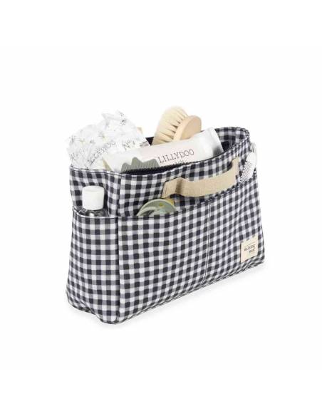Walking-Mum-Neceser-I-Love-Vichy-Negro-Capacidad-Oblicuo