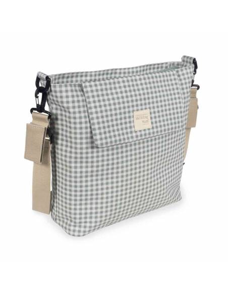 Walking-Mum-Bolsa-Canastilla-I-Love-Vichy-Verde-Oblicuo