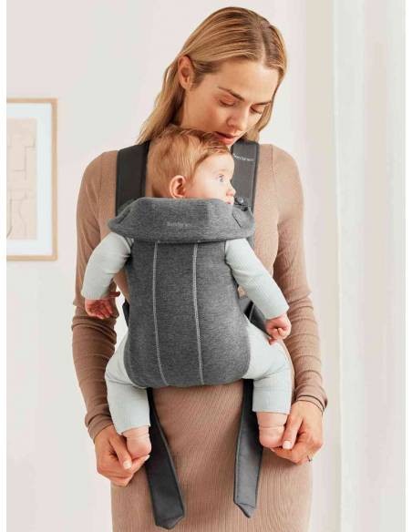 Babybjörn-Mochila-Portabebé-Mini-3D-Jersey-Gris-oscuro-7317680210845
