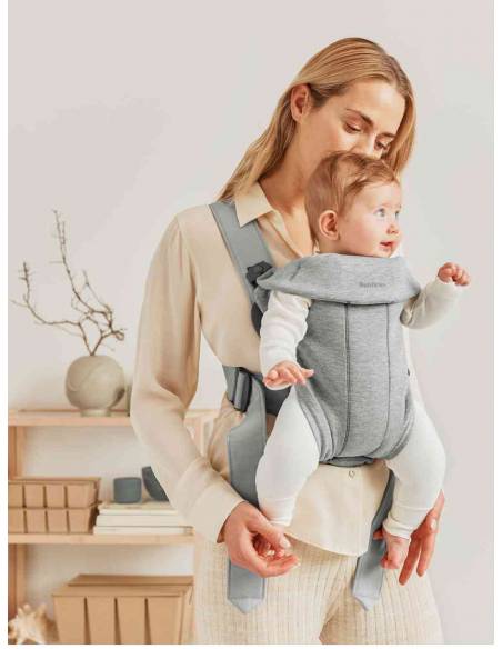Babybjörn-Mochila-Portabebé-Mini-3D-Jersey-Gris-claro-7317680210722