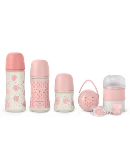 Suavinex-Set-de-Regalo-con-Biberones-Bonhomia-Rosa