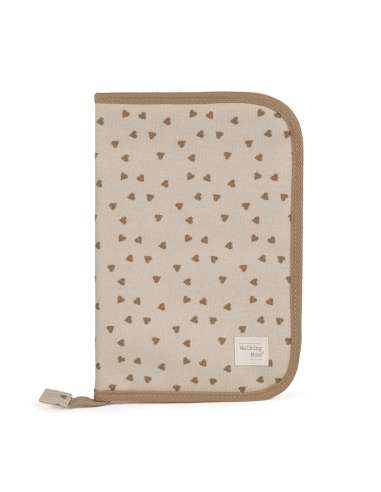 Portadocumentos-Poppy-Corazones-Canela-Frente