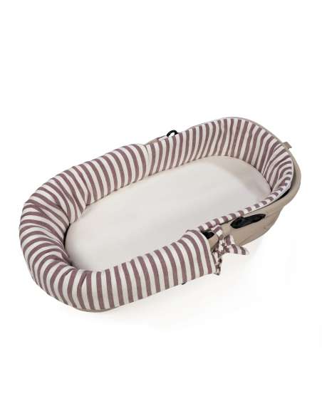 Cubre-Cuco-Dual-+-Sábaba-Ajustable-Cuco-Cherry-Rayas-Puesto