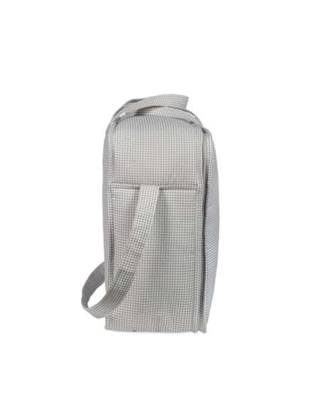 Maleta-Little-Bloom-Vichy-Gris-Lateral