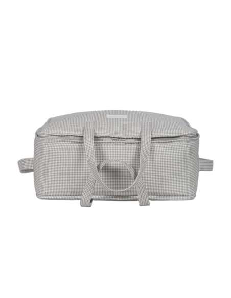 Maleta-Little-Bloom-Vichy-Gris-Perspectiva