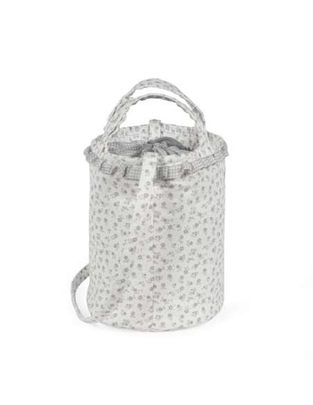 Bolsa-Bucket-Little-Bloom-Flor-Gris-Lateral