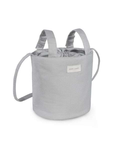 Bolsa-Bucket-Little-Bloom-Vichy-Gris-Frontal