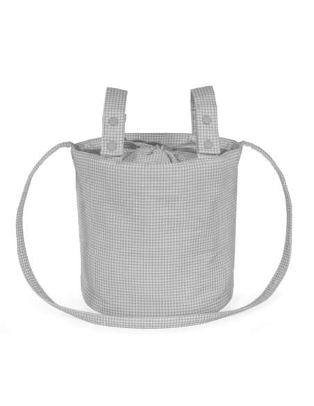Bolsa-Bucket-Little-Bloom-Vichy-Gris-Atras