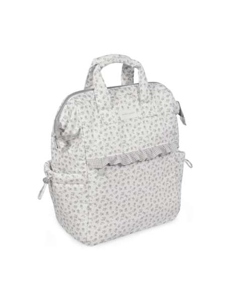 Mochila-Little-Bloom-Flor-Gris-Frontal