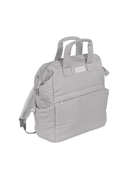 Mochila-Little-Bloom-Vichy-Gris-Frontal