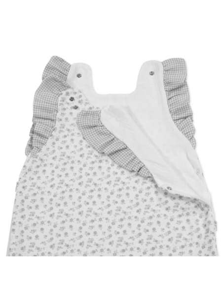 Saco-Dormir-Verano-Little-Bloom-Flor-Gris-Estampado