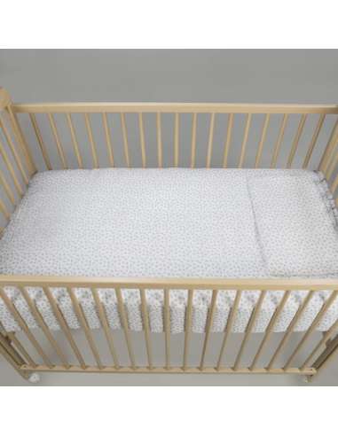 Edredón-+-Sábana-Bajera-+-Almohada-Cuna-120x60-cm-Little-Bloom-Flor-Gris-1120900646