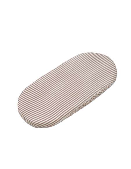 Funda-Colchón-Cuco-+-Muselina-Praliné-Rayas-Moka-Funda-Colchón