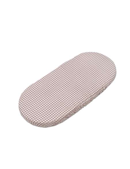 Funda-Colchón-Cuco-+-Muselina-Praliné-Vichy-Moka-Funda-Colchón