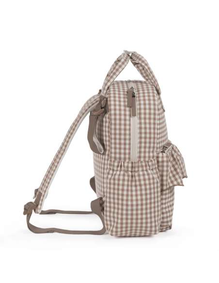 Mochila-Praliné-Vichy-Moka-Lateral