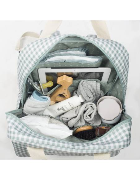 Walking-Mum-Mochila-I-Love-Vichy-Verde-Capacidad