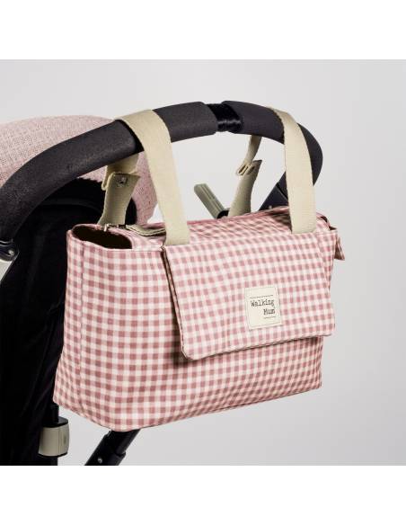 Walking-Mum-Bolso-Organizador-I-Love-Vichy-Rosa-Silla-De-Paseo