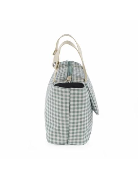Walking-Mum-Bolso-Organizador-I-Love-Vichy-Verde-Lateral